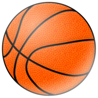バスケットボールの球イラスト素材